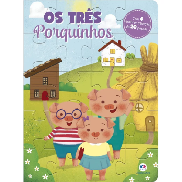 Livro Quebra-cabeça Os três porquinhos - Image 3