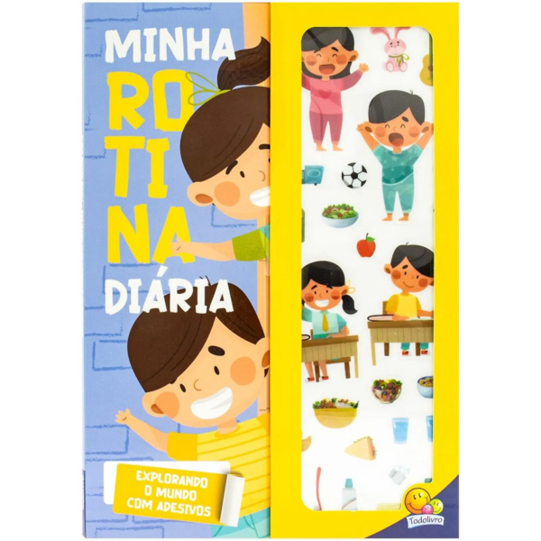 Explorando o Mundo com adesivos: Minha Rotina Diária