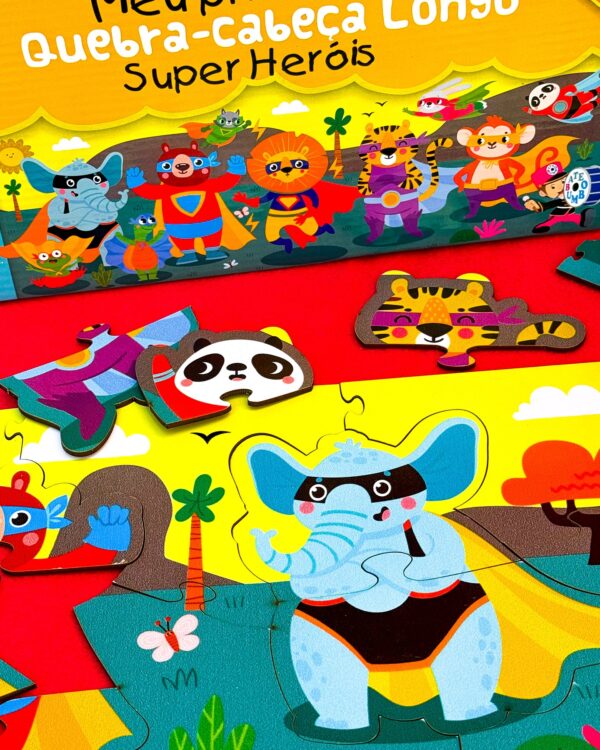 Meu primeiro Quebra-cabeça longo - Super Herois - Image 5