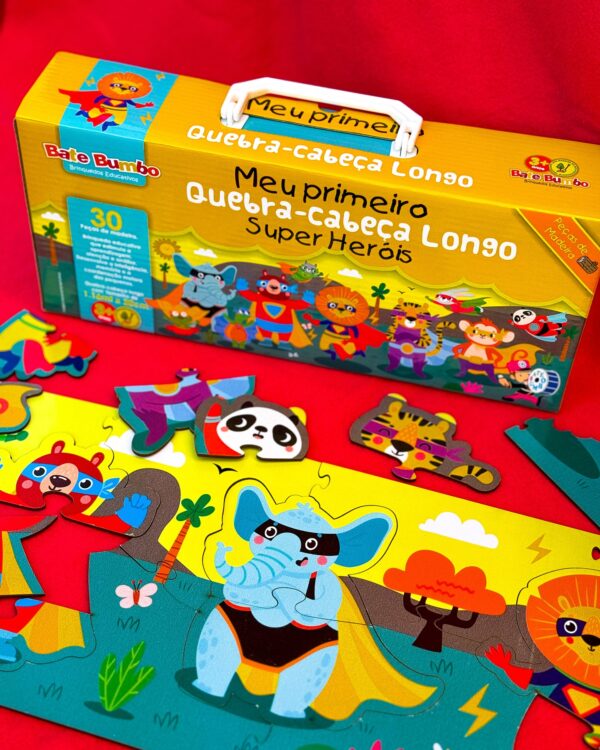 Meu primeiro Quebra-cabeça longo - Super Herois