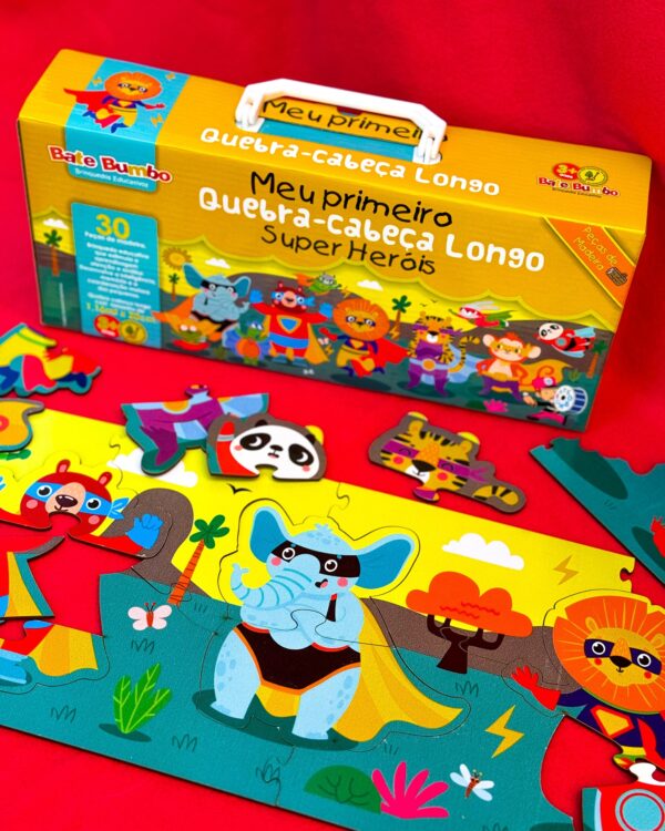 Meu primeiro Quebra-cabeça longo - Super Herois - Image 4