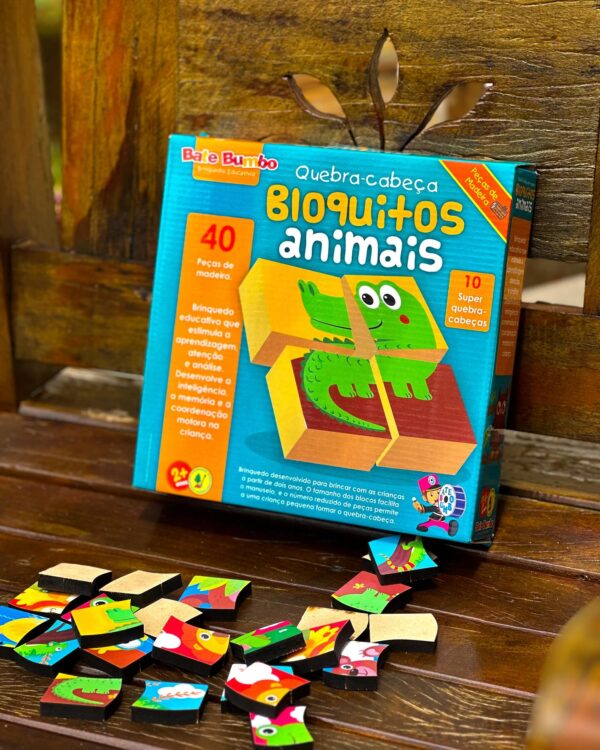 Quebra-Cabeça Bloquitos Animais